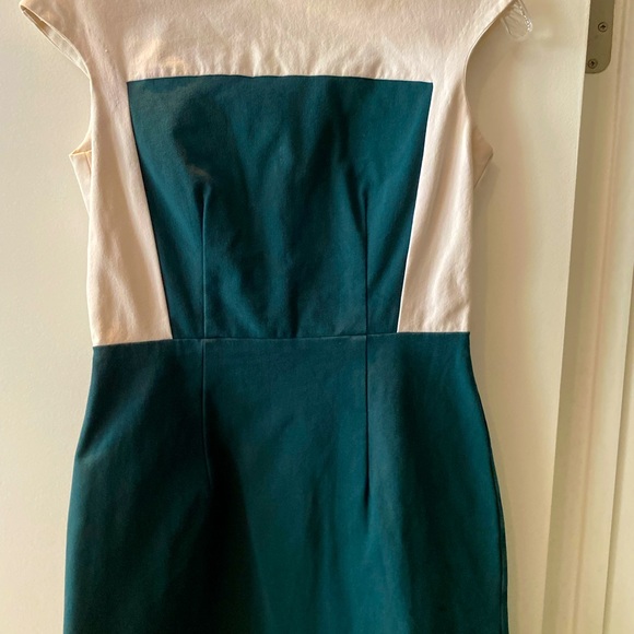 White & Green Theory Dress - Picture 2 of 5